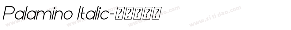Palamino Italic字体转换